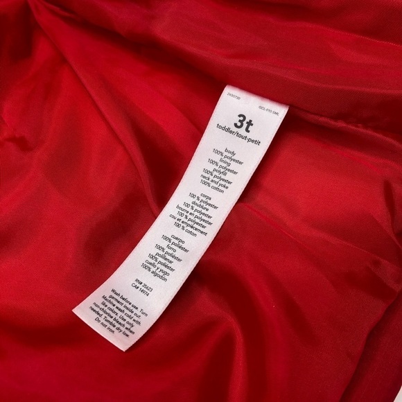 CARTER’S Red Grey Sherpa Collared Color Block Cozy Puffer Snap-up Toddler Vest - Picture 12 of 14